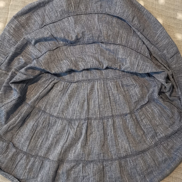 Mud Pie Chambray Blue Ivy Tiered Dress Size S - Picture 12 of 14